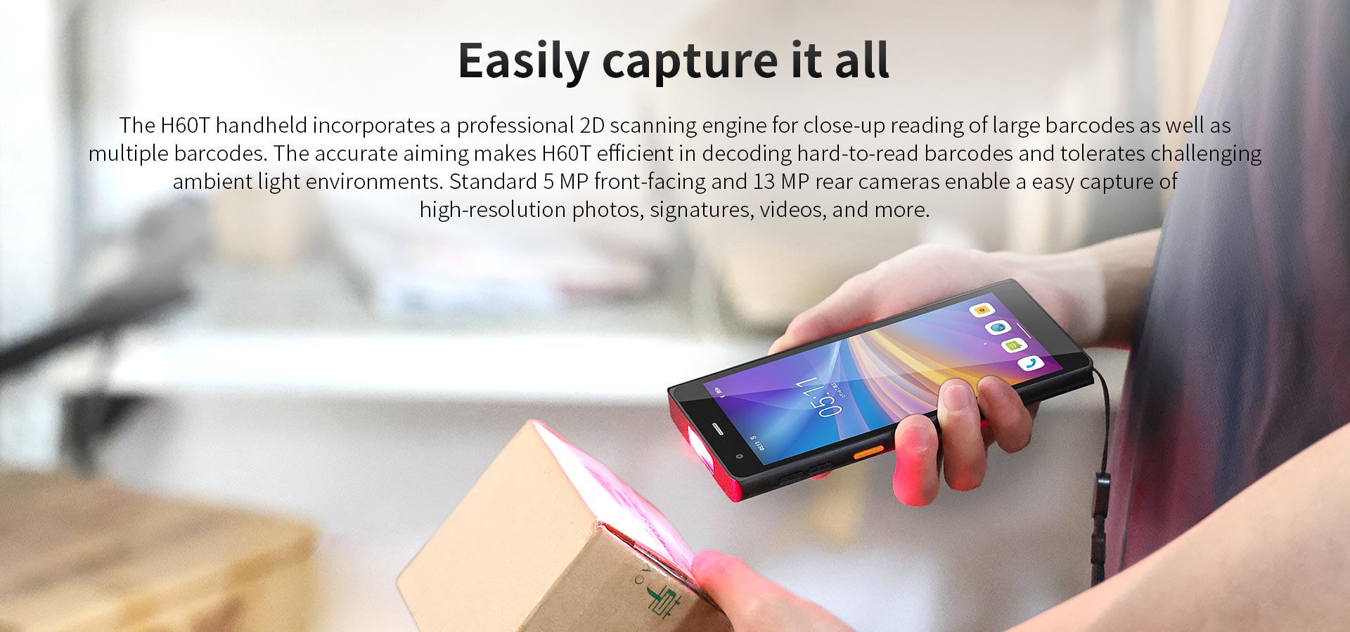 android phone with scanner