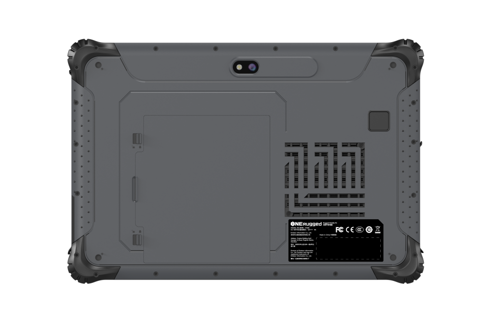 Back view of the ONERugged M10N rugged tablet