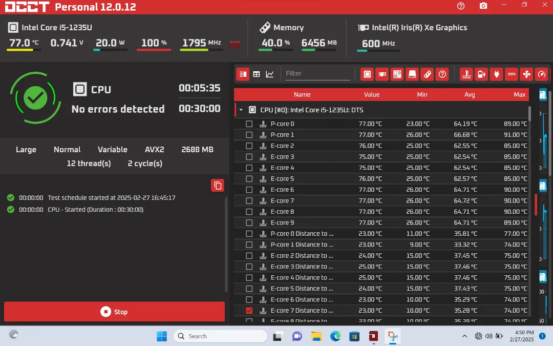 Test data
