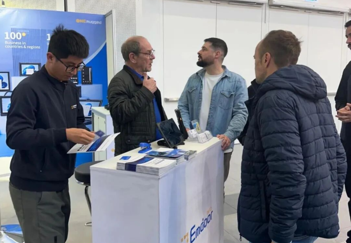 ONERugged's booth drew massive attention with two powerful handheld devices: the Android 14-powered H68T and the EM-I61J