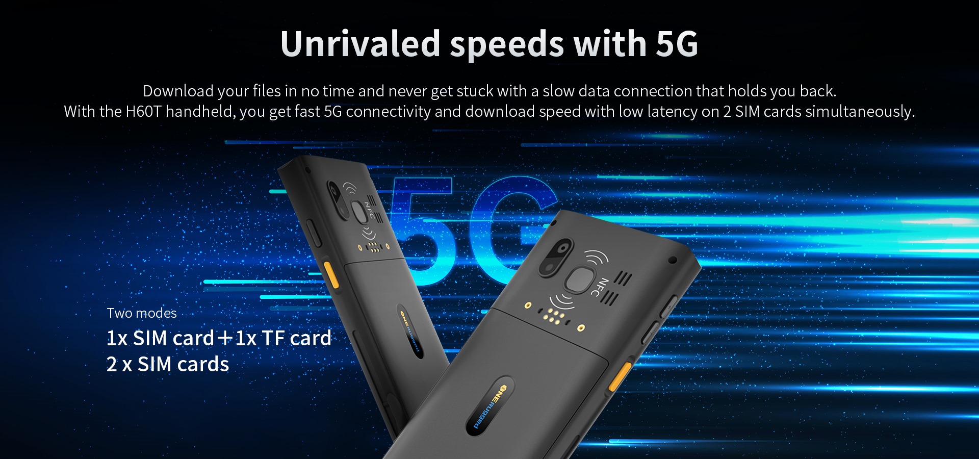 ruggedized handheld with 5G