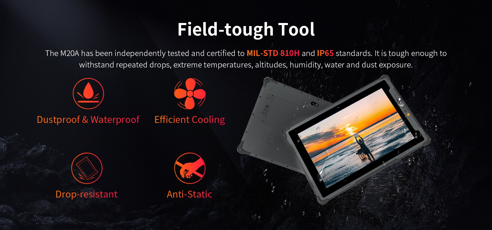 mil-std 81h rugged tablet computer