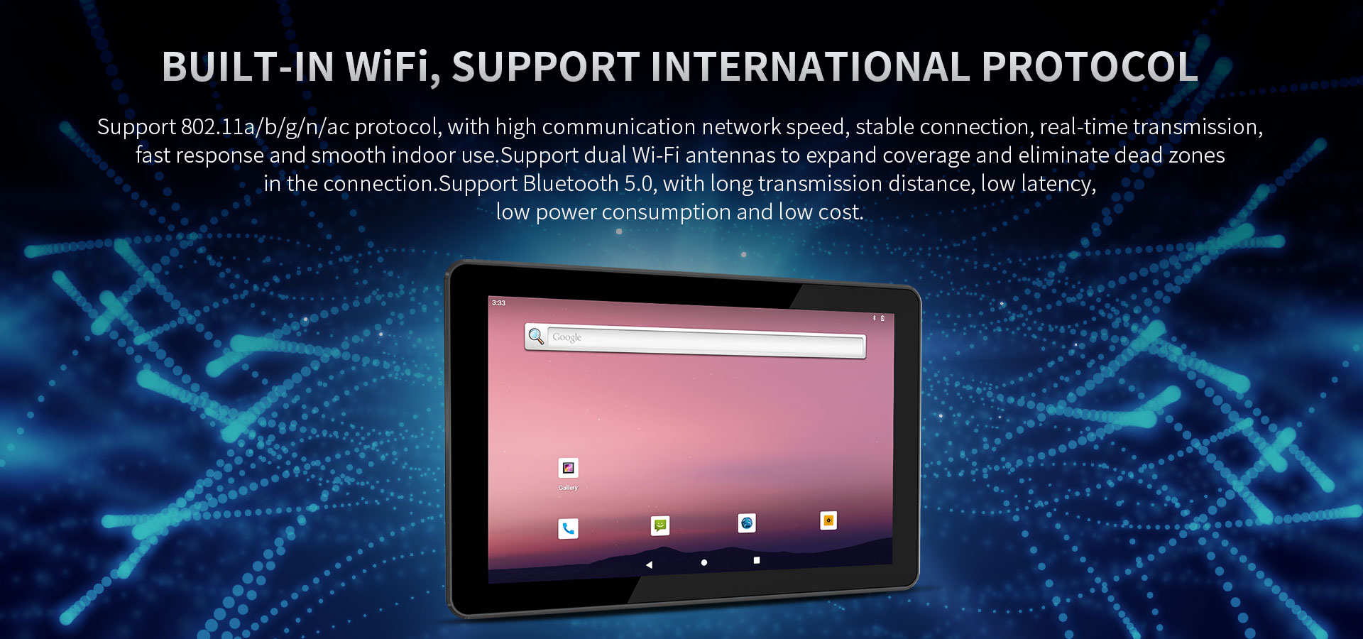 rugged tablet with bluetooth 5.0