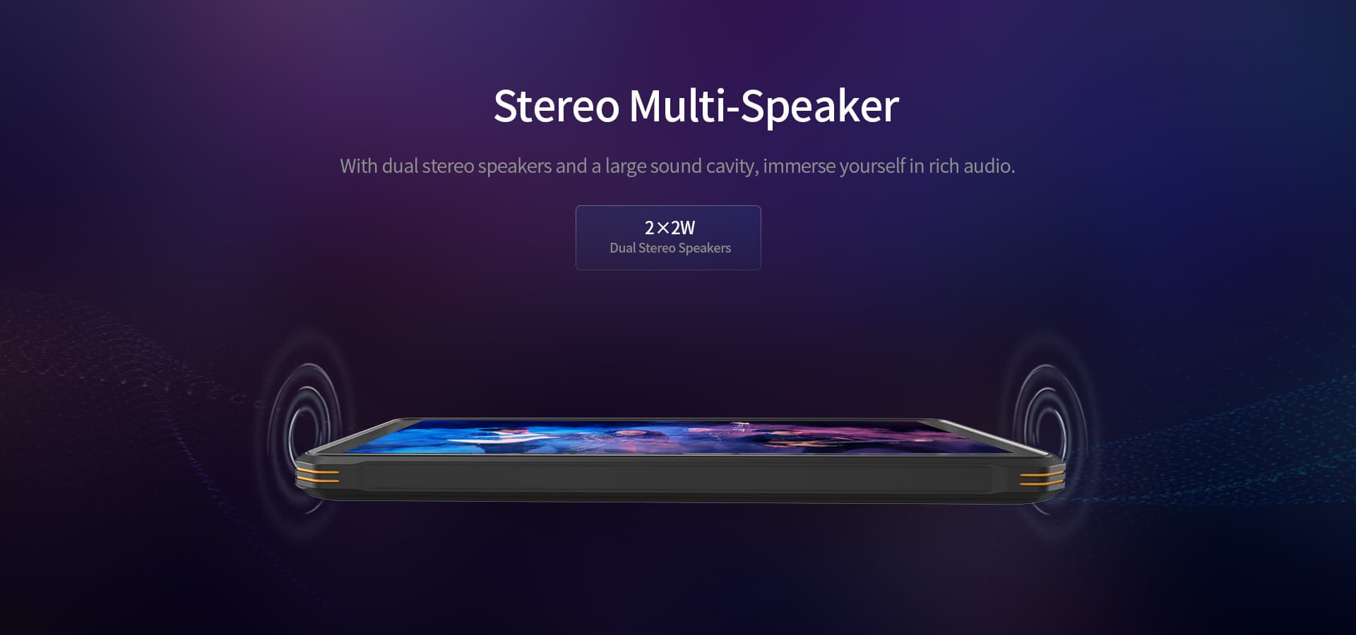 outdoor tablets with surround sound speakers