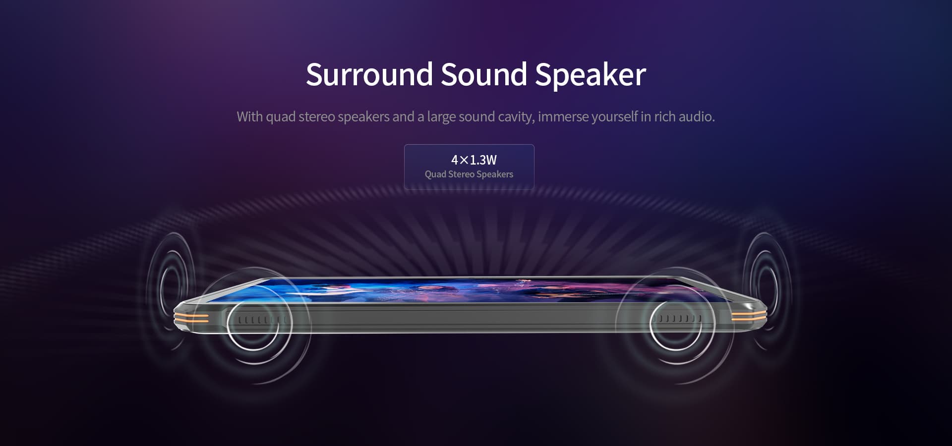 outdoor tablets with surround sound speakers