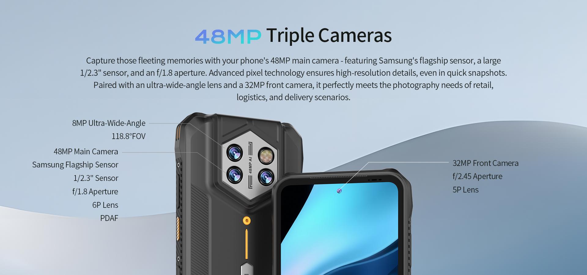 rugged handheld with 48MP triple cameras