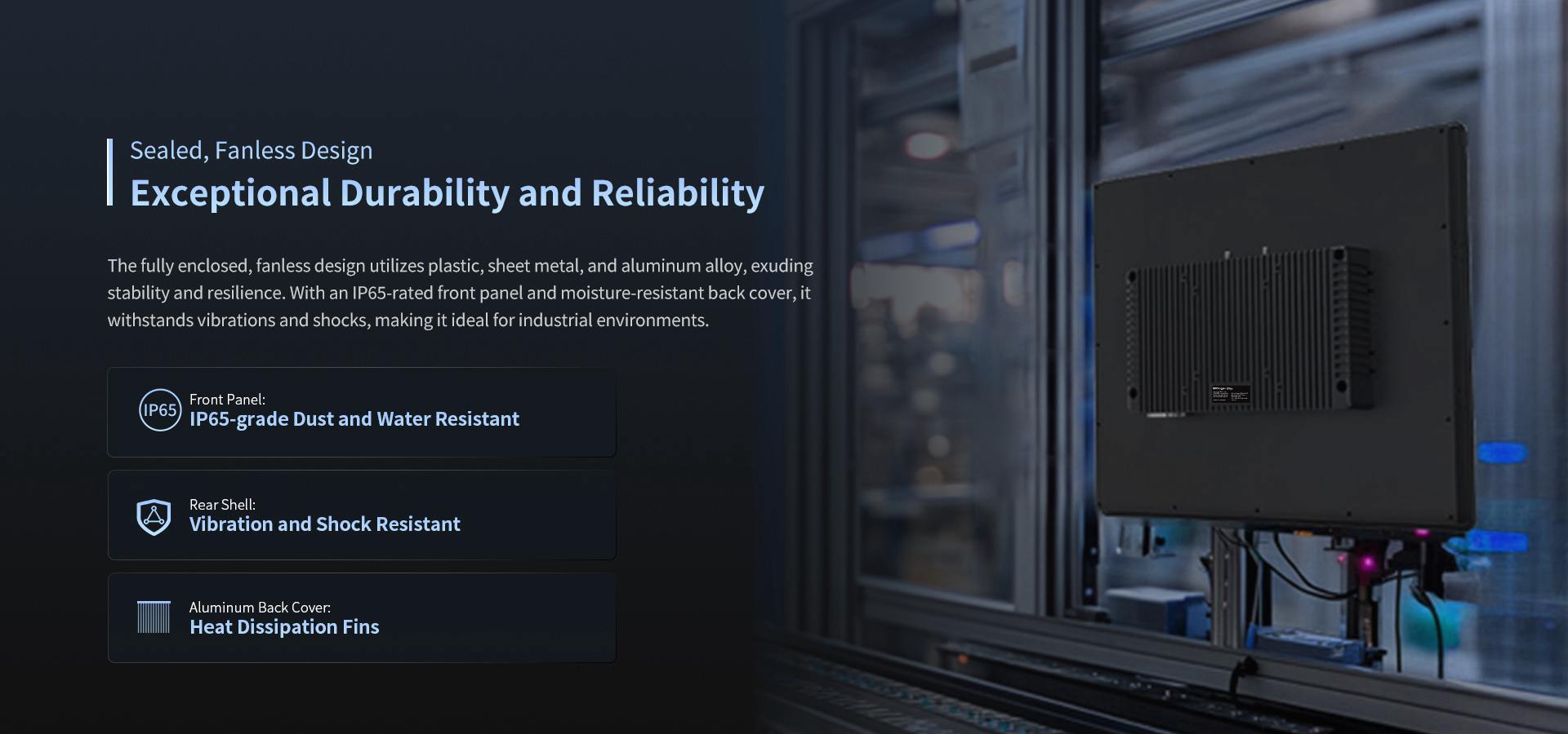 ip65 industrial panel pc