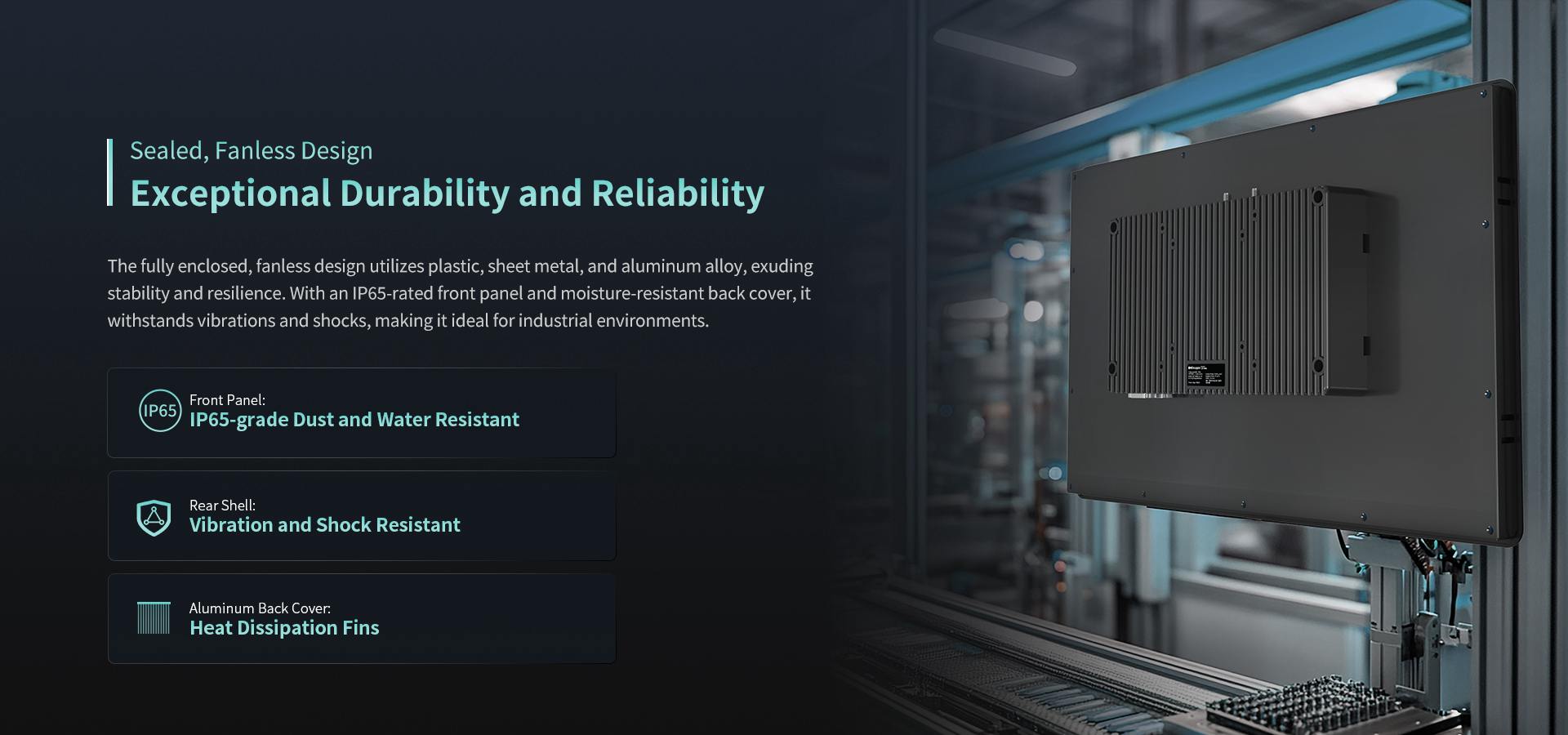 fanless panel pc with reliable performance