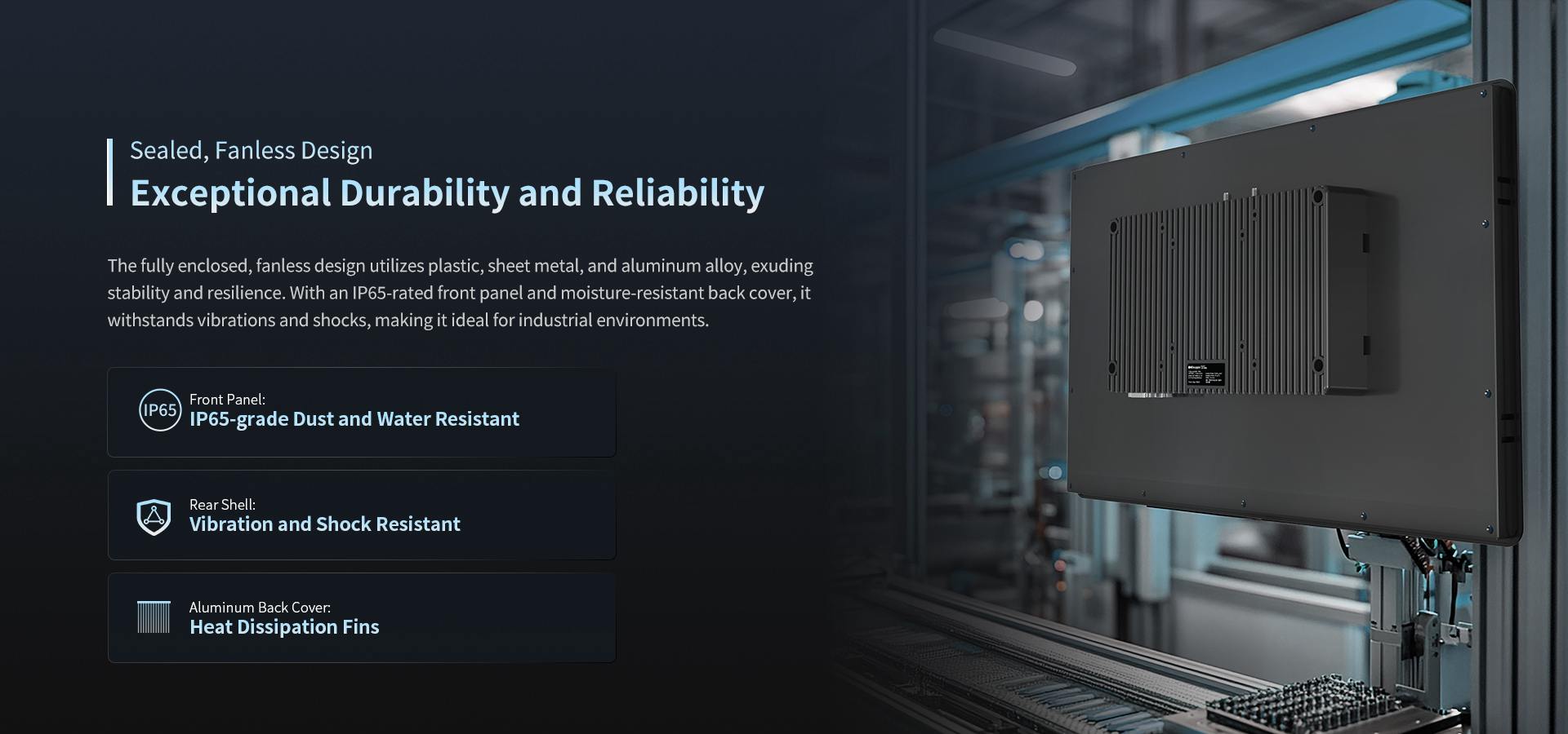 waterproof industrial panel pc