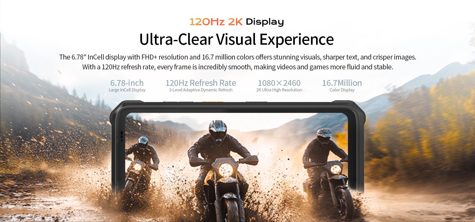 rugged phone with a 120Hz refresh rate 