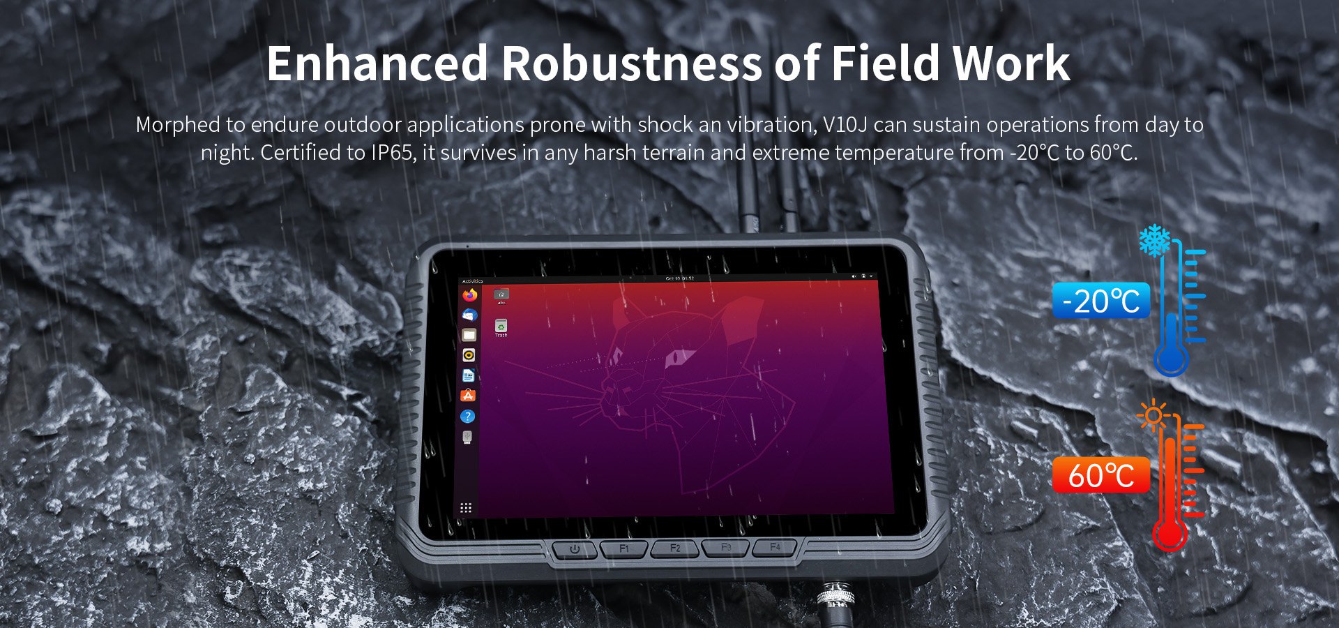 ip65 vehicle tablet
