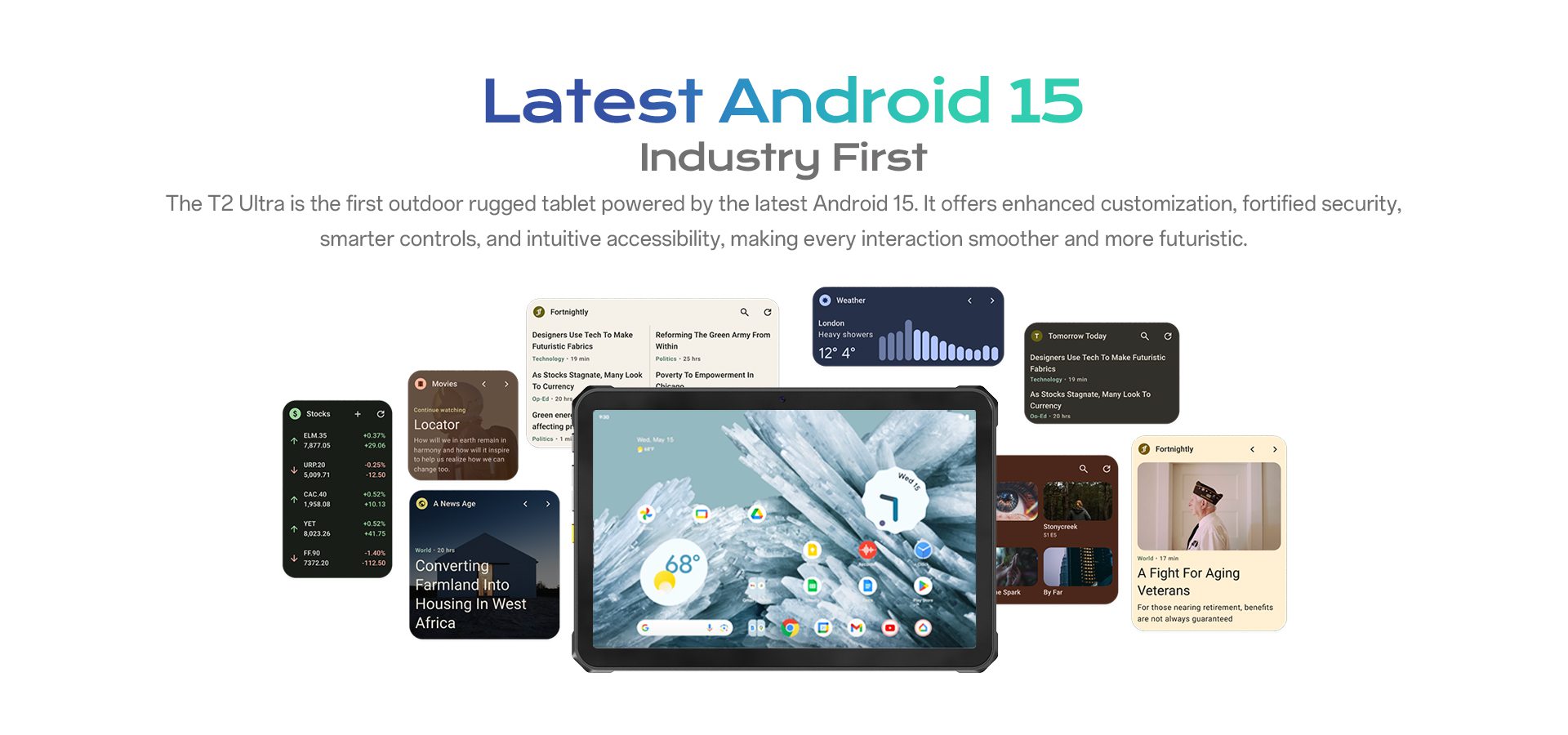 outdoor rugged android tablet