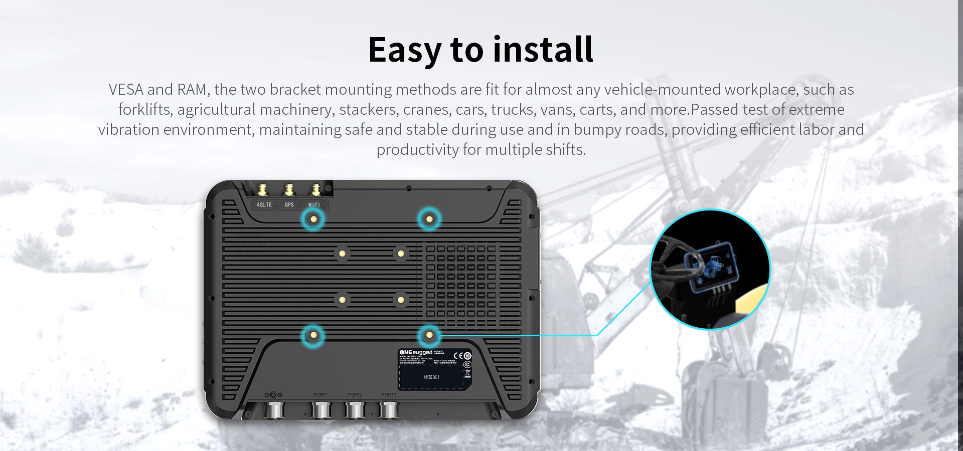 tablet for vehicle