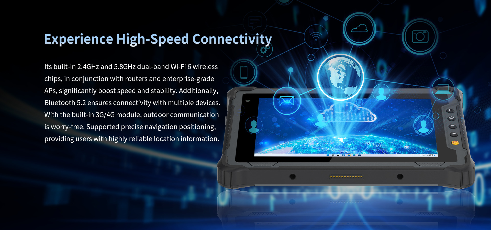 Its built-in 2.4GHz and 5.8GHz dual-band Wi-Fi 6 wireless chips