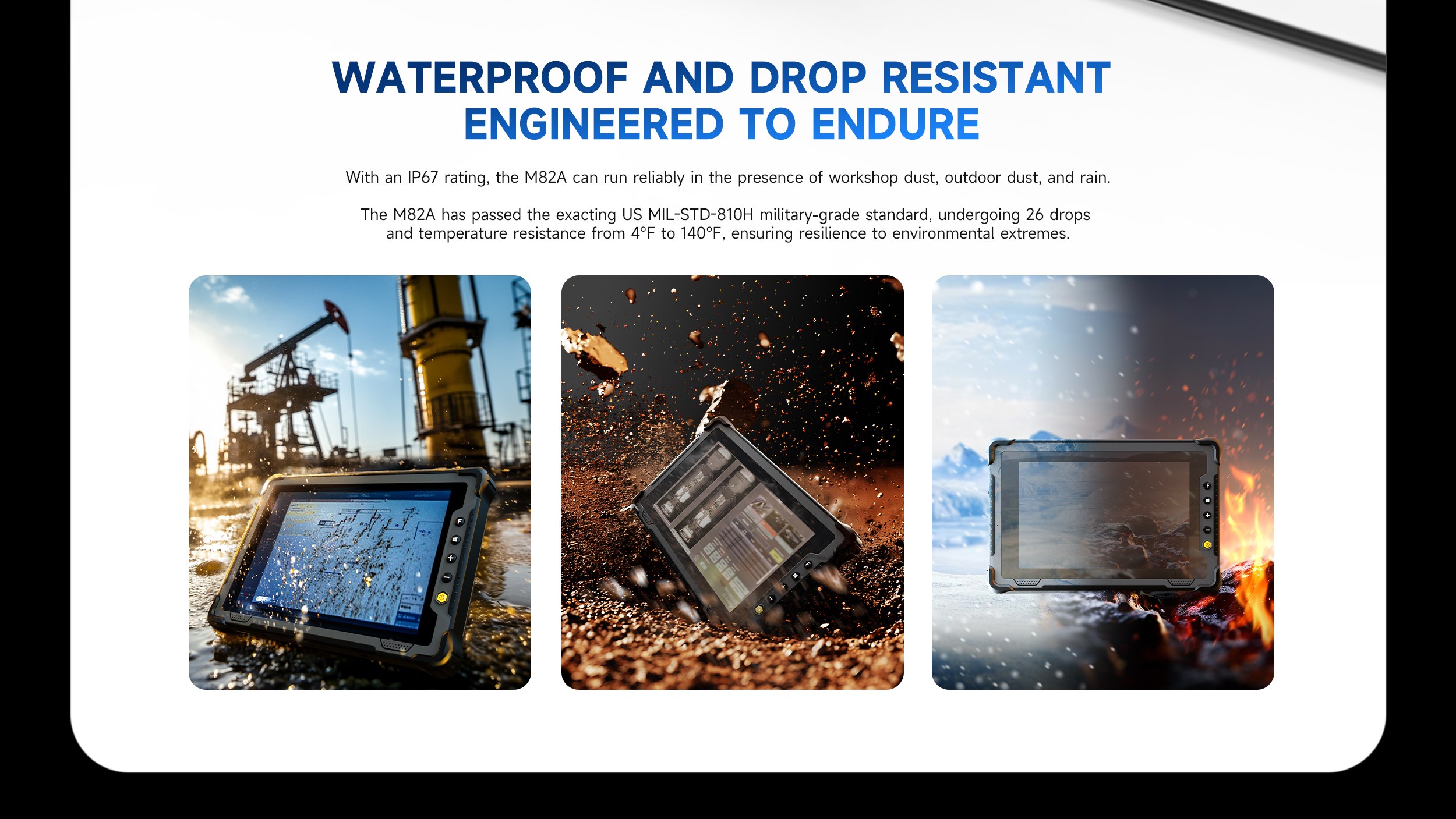 WATERPROOF AND DROP RESISTANTENGINEERED TO ENDURE
