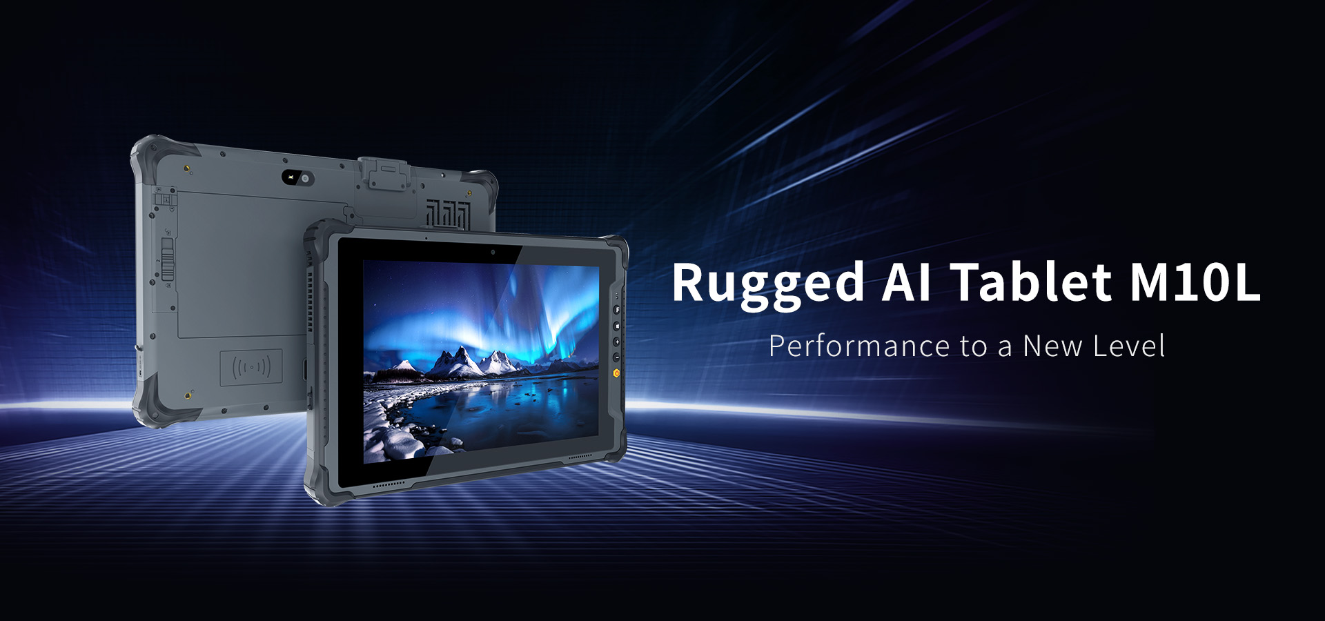 M10L rugged AI tablet powered by Intel Core Ultra 5 processor for industrial field solutions