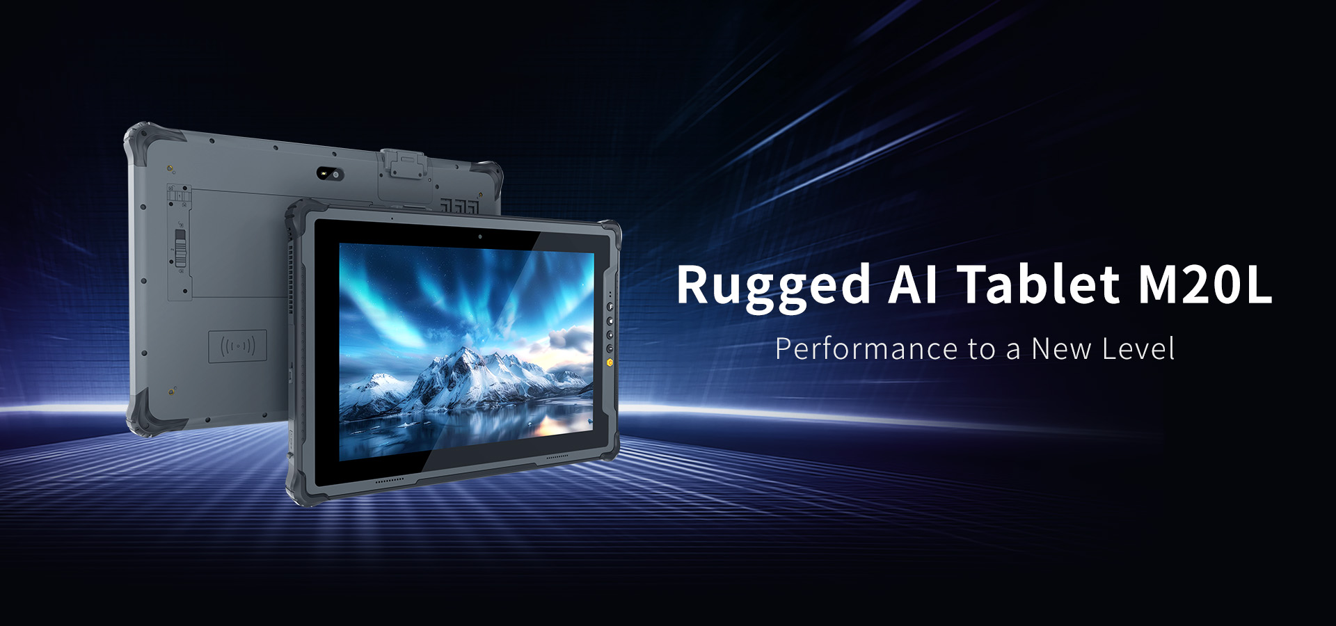 M20L rugged AI tablet powered by Intel Core Ultra 5 processor for industrial field solutions